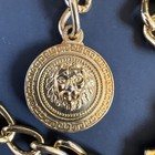 Vintage Gold Chain Lion Head  Lobster Claw Metal Belt Very Elegant 38    Read Info