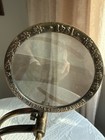 Vintage Desk Magnifying Glass Henry Hughes Son Ltd London 1781 Brass Wood Base