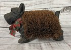 Vintage Cast Iron Scottish Terrier Scotty Dog Boot Shoe Scraper Brush Door Stop