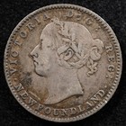Newfoundland 10 Cents 1888  Coin  Silver  Repunched 8  Inv f970