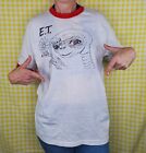 Vtg 1982 E t  The Extra-terrestrial Movie Promo Ringer Hanes T-shirt Medium Rare