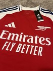 New Adidas Bukayo Saka 2024-25 Arsenal Home Jersey Shirt Kit Size L Nwt