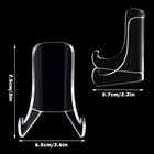 Chunful 2 Pieces Acrylic Plate Stands Clear Acrylic Easels Display Stands Wit   