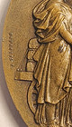 Antique 1904 St  Louis Expo Bronze Medal Depaulis America Welcomes The World