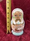 Vintage Hand Painted Russian Matryoshka 5-piece Set Nesting Dolls Artist Signed