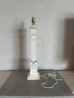 Vintage Marble Column Table Lamps     24 5    Tall     St  Gregory   s University abbey