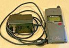 Vtg Motorola Microtac 650 Flip Cell Phone Antenna  Battery  Charger - Powers On