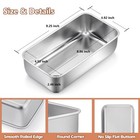 Bread Loaf Pans Set Of 12  9x5 Inch Stainless Steel Bread Baking Pans For Hom   