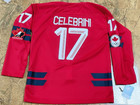 Men s Macklin Celebrini  17 Red Winter Olympics 2026 Team Canada Men All Stitch