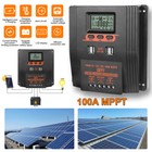 100a Mppt 4 Usb Solar Charger Controller 12v 24v 36v 48v Battery Regulator Us