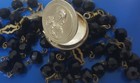 Antique Rosary 1900 s Monnogram Virgin Mary Holy Heart Of Jesus Locket Sterling