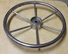 Vintage Boat Steering Wheel Stainless Steel  16x16x3 6 Spokes  dc-1617