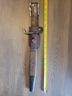 Unique  Modified Wwi German Butcher Blade Bayonet fighting Knife W sheath 