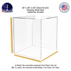 16  X 16  X 18  Tall Clear Acrylic Box Display Riser Or Bin Retail Merchandise