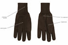 12 Pr  8 Oz  Brown Cotton Jersey General Purpose Gardening Work Gloves  Large