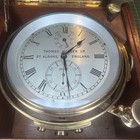 Vgc Thomas Mercer St  Albans England Ships Marine Chronometer Fusee Clock Ww2
