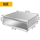 Outdoor Kitchen Drawers  30w X 10h X 23d Stainless Steel Flush Mount Bbq Drawer