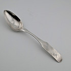 Rare Early Coin Silver Spoon Peter Bentzon African American Silversmith C1800 s