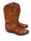 Lucchese Men   s 10 5 2e Brown Leather Western Cowboy Boots Pointed Toe L000324