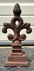 Antique Cast Iron Fleur De Lis Finial