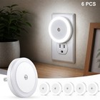 6 Pack Night Light Led Night Lights Plug Into Wall With Dusk To Dawn Sensor