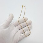 Monet Vtg Tinsel Chain Choker Necklace 15 5  Gold Tone Simple Unique Edgy