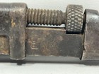 Vintage Antique Wood Handle Pipe Monkey Wrench 10   