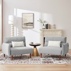 Convertible Sleeper Sofa Bed Loveseat Couch Folding Futon Sofa Bed W  2 Pillows