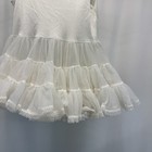 Vintage Toddler Petticoat Party Dress Sz 2 White Lace Tulle Crinoline Formal Euc