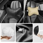 Premium Pu Leather Car Neck Pillow Universal Headrest Cushion Neck Soft Sun Gift