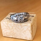 Fine Bright Old European Cut Lab-created Diamond 925 Silver Women s Fine Ring