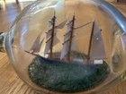 Antique Vintage Tall  ship In A Glass Bottle - Maritime Folk Art Edinburgh Rare