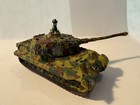 Ww2 Diecast German King Tiger Tank Camo  Approx 1 100   15mm 