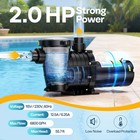 115v 230v 2 0hp Swimming Pool Pump 6800gph W  Self-priming Motor In above Ground