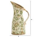 10  Tuscan Ceramic Green Scroll Planter Vase Rustic Floral Home Decor