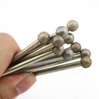 20pcs Diamond Grinding Bit Ball 8mm 5 16  Coated Spherical Head Mounted Point
