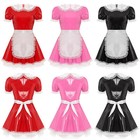 Us Women French Maid Costume Ruffle Servant Dress Masquerade Uniform Outfit Lace