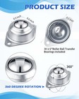 Aoklit 30pcs Roller Ball Transfer Bearing  1 2  Inch Carbon Steel Ball Caster   
