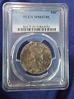 1956 Franklin Half Dollar Pcgs Ms65fbl Toned Gem Quality