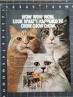 1976 Purina Cat Chow Original Vintage Advertisement Smiling Cat Food Print Ad