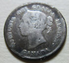1885 Canada Silver Five Cents Coin  Key Date Mint Error Lamination  rj703 