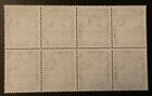 British Guiana 1954 Elizabeth Ii Era Block Stamps Sc 256  Sg 334 Block Of 8 Mnh  
