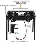 Hot 150000 Btu Propane Stove 2 Burner Gas Outdoor Portable Camping Bbq Grill Us