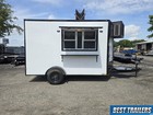 2026 Empirecargotrailer 6x12 Single Axle Concession Trailer With Sinks And