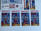2002 World Series Anaheim Angels Home Game Ticket Stubs Program Lanyard Division