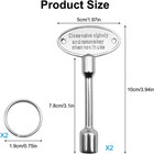 2 Pcs 3 Inch Gas Fireplace Key Fits 1 4  And 5 16  Turn Ball Valve  Gas Valve Ke