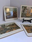 Vintage   clover Leaf  Brand  6 Rec table Place Mats Set  Made In England  Euc 