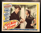 Let s Make It Legal 1951 Original Lobby Card Set  7   Claudette Colbert