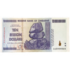 Zimbabwe One 10 Billion Dollar Bill Banknote Paper Money World Currency