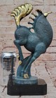 Abstract Bronze Horse Figurine By Lopez Tang Style Sculpture For Home Office Art